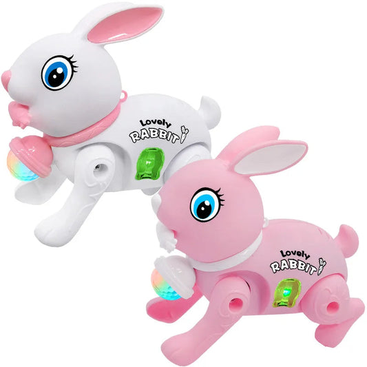 Lovely Luminescent Electronic Walking Rabbit Toy for Babies FurryZone