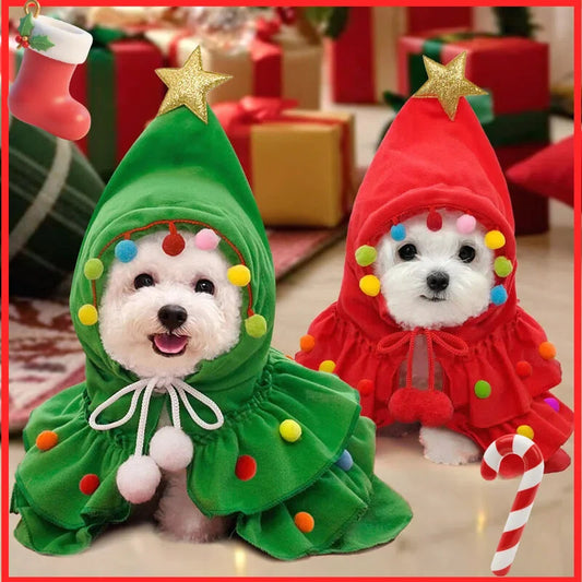 Christmas Themed Pet Costume - Festive Holiday Outfit for Dogs and Cats FurryZone