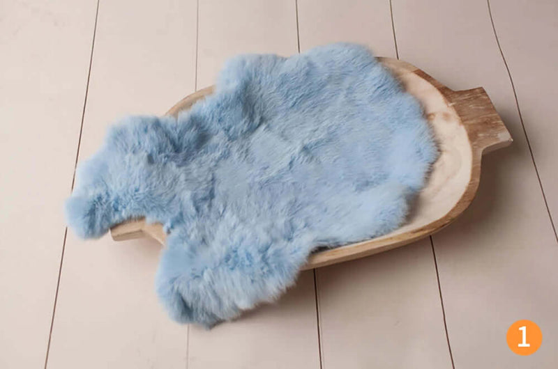 Rabbit Fur Blanket for Newborn Girls - FurryZone