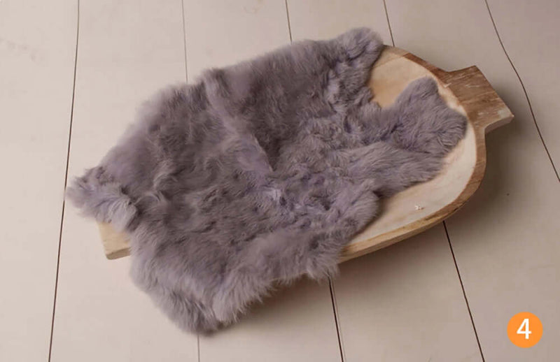 Rabbit Fur Blanket for Newborn Girls - FurryZone