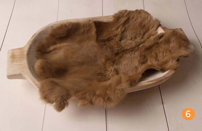 Rabbit Fur Blanket for Newborn Girls - FurryZone