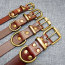 Personalized Leather  Dog Collars - FurryZone