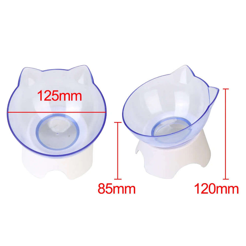 Non-Slip Pet Food & Water Bowl with Stand - FurryZone