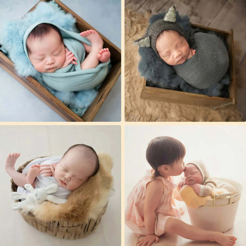 Rabbit Fur Blanket for Newborn Girls - FurryZone