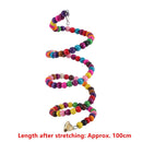 Bird Toys Set Swing Chewing Training Toys Small Parrot Hanging Hammock Parrot Cage Bell Perch Toys with Ladder Pet Supplies 1pc - FurryZone