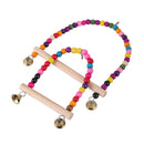 Bird Toys Set Swing Chewing Training Toys Small Parrot Hanging Hammock Parrot Cage Bell Perch Toys with Ladder Pet Supplies 1pc - FurryZone