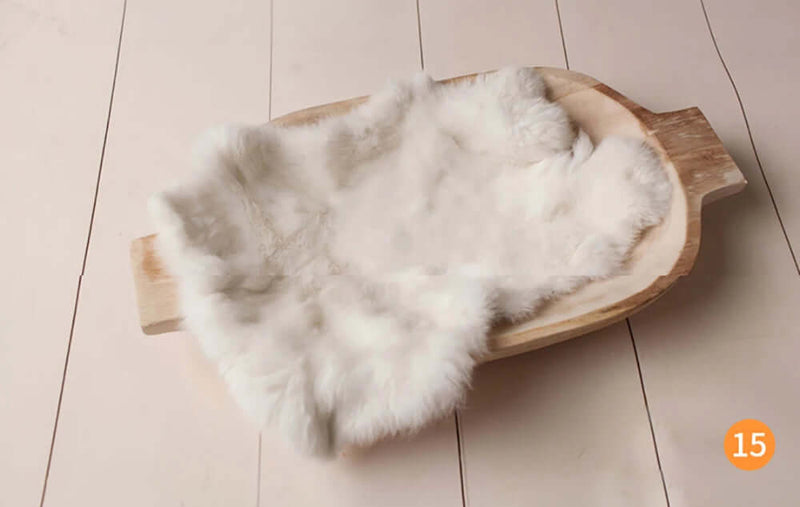 Rabbit Fur Blanket for Newborn Girls - FurryZone