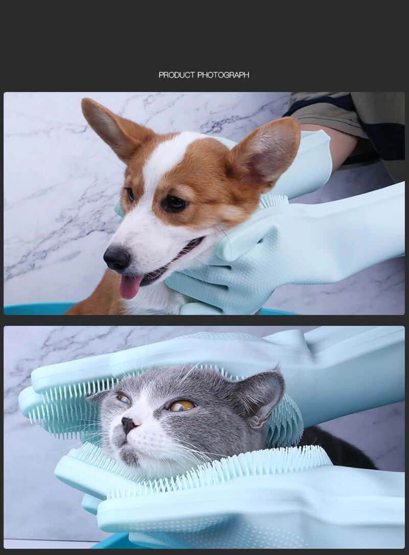 Cat Bathing Cleaning Glove - FurryZone