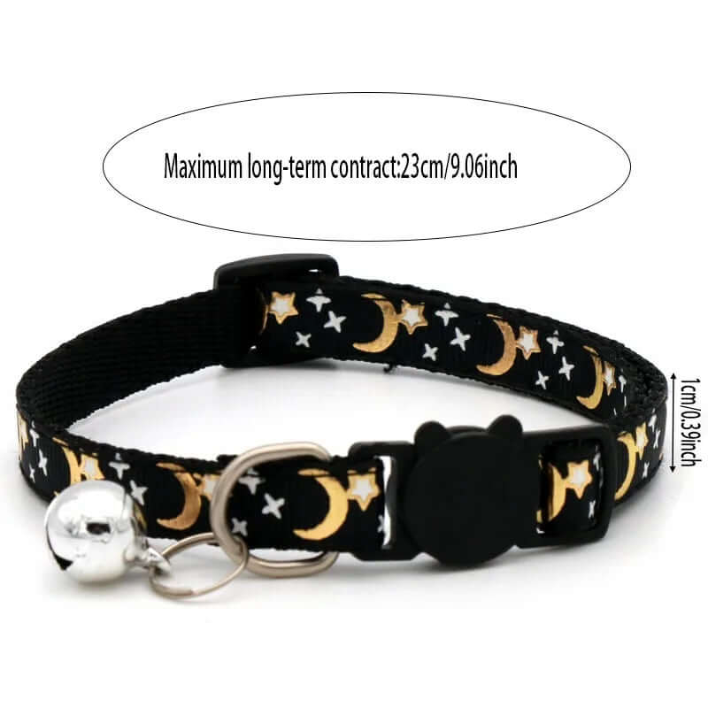 Pet Collar With Bell Cartoon Footprint Colorful Dog Puppy Kitten Collar Adjustable Safety Bell Ring Necklace Pet Accessories FurryZone