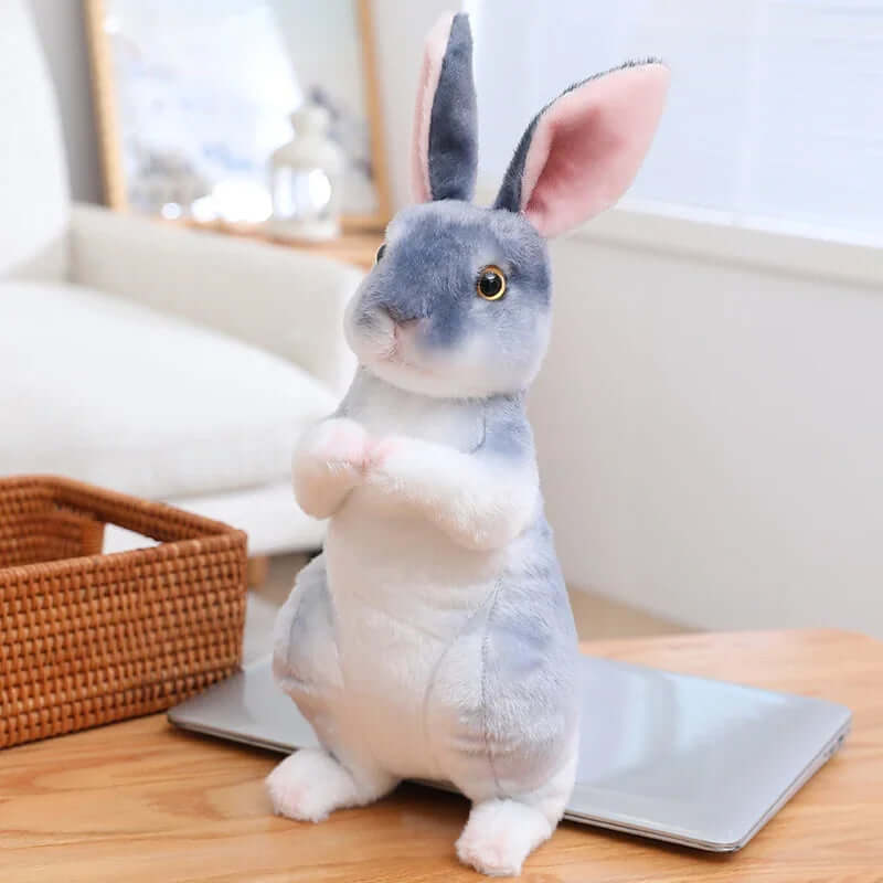 20cm Realistic Rabbit Plush Toy - FurryZone