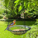 Bird Flower Shaped Hanging Bird Feeder Birdbath - FurryZone