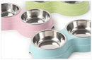 Double Stainless Steel Pet Bowls - FurryZone