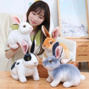 20cm Realistic Rabbit Plush Toy - FurryZone