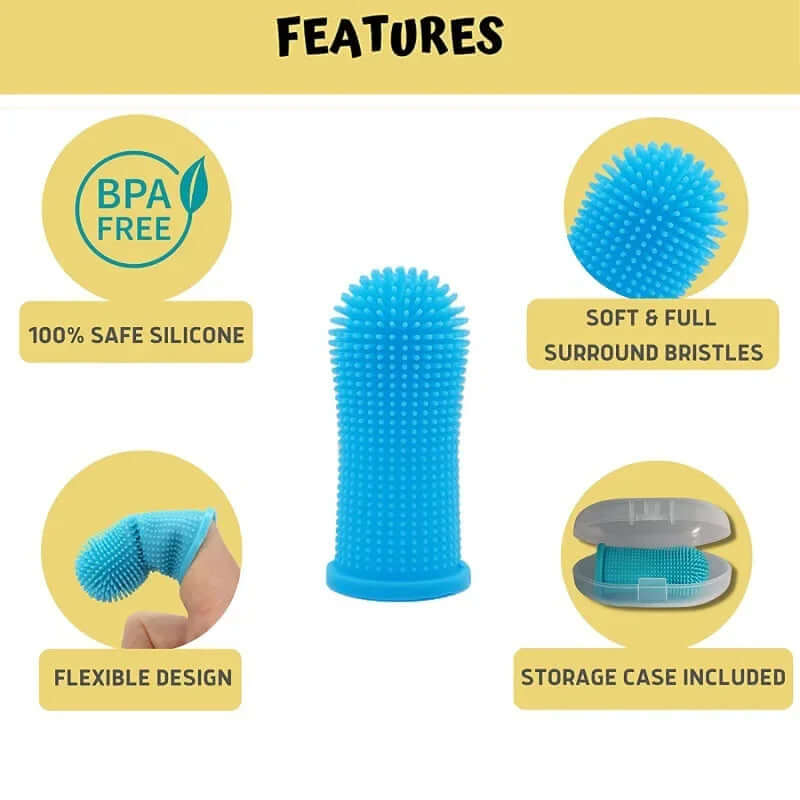Super Soft Silicone Pet Finger Toothbrush FurryZone