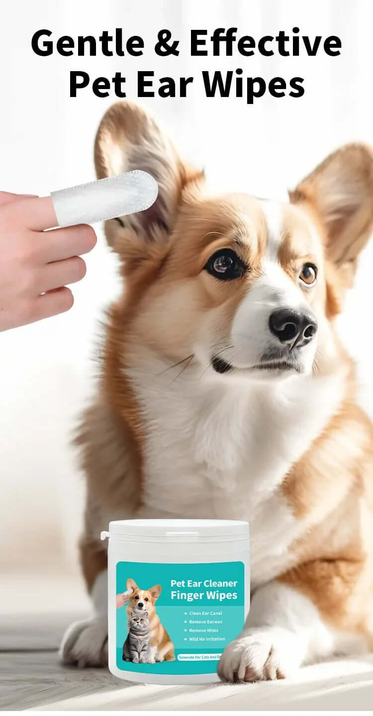 Pet Ear Cleaning Wipes – Fingertip Wipes for Cats & Dogs - FurryZone