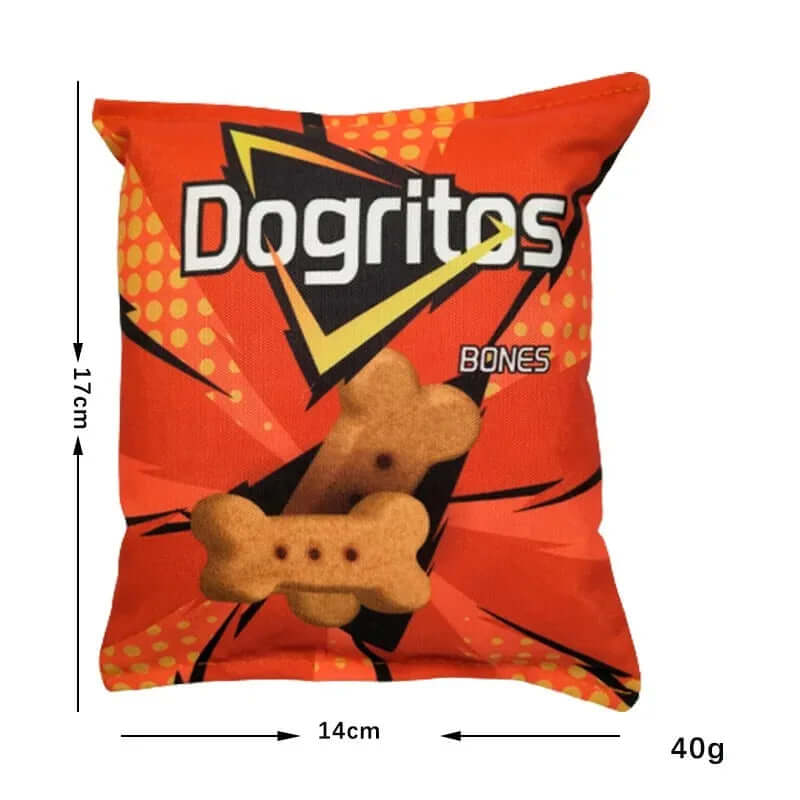 Funny Crisps Plush Dog Toy - FurryZone