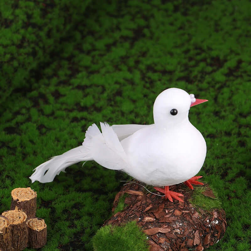 Artificial Foam Feather Bird Model - FurryZone