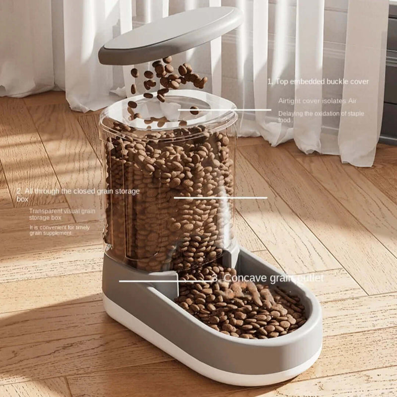 Gravity-Based Automatic Pet Feeder & Water Dispenser - FurryZone
