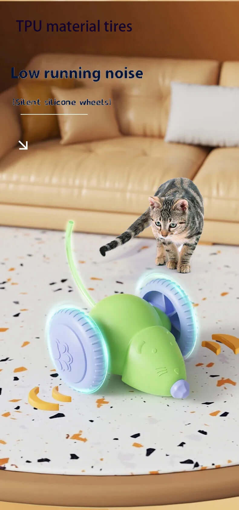 Cat Toy Electric Mouse Car - FurryZone