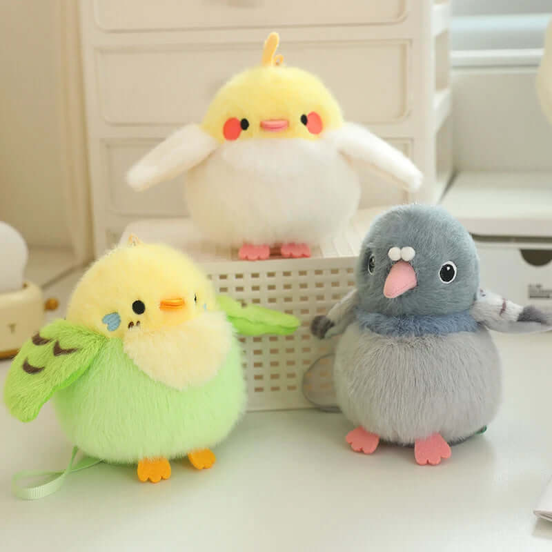 Simulation Bird Plush Doll Pendant - FurryZone