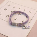 Pet Collar With Bell Cartoon Footprint Colorful Dog Puppy Kitten Collar Adjustable Safety Bell Ring Necklace Pet Accessories FurryZone