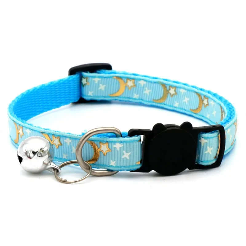 Pet Collar With Bell Cartoon Footprint Colorful Dog Puppy Kitten Collar Adjustable Safety Bell Ring Necklace Pet Accessories FurryZone