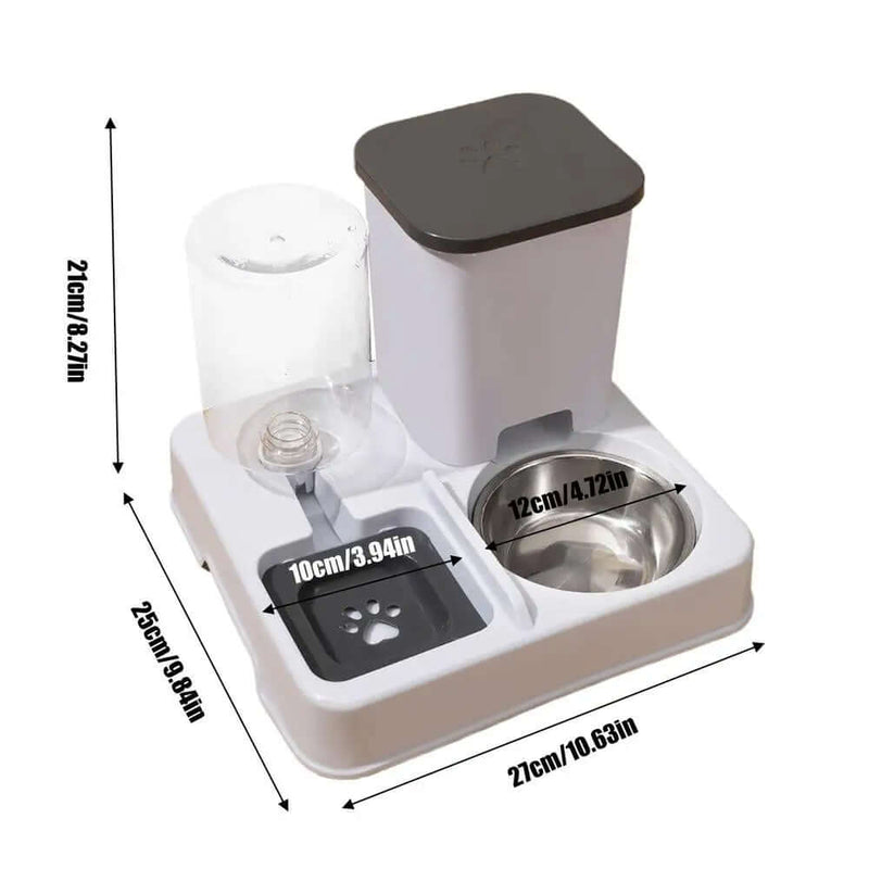 2-in-1 Automatic Pet Feeder & Water Dispenser - FurryZone
