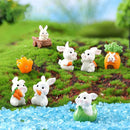 Cartoon Carrot Rabbit Figurines - FurryZone