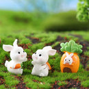 Cartoon Carrot Rabbit Figurines - FurryZone