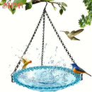 Bird Flower Shaped Hanging Bird Feeder Birdbath - FurryZone