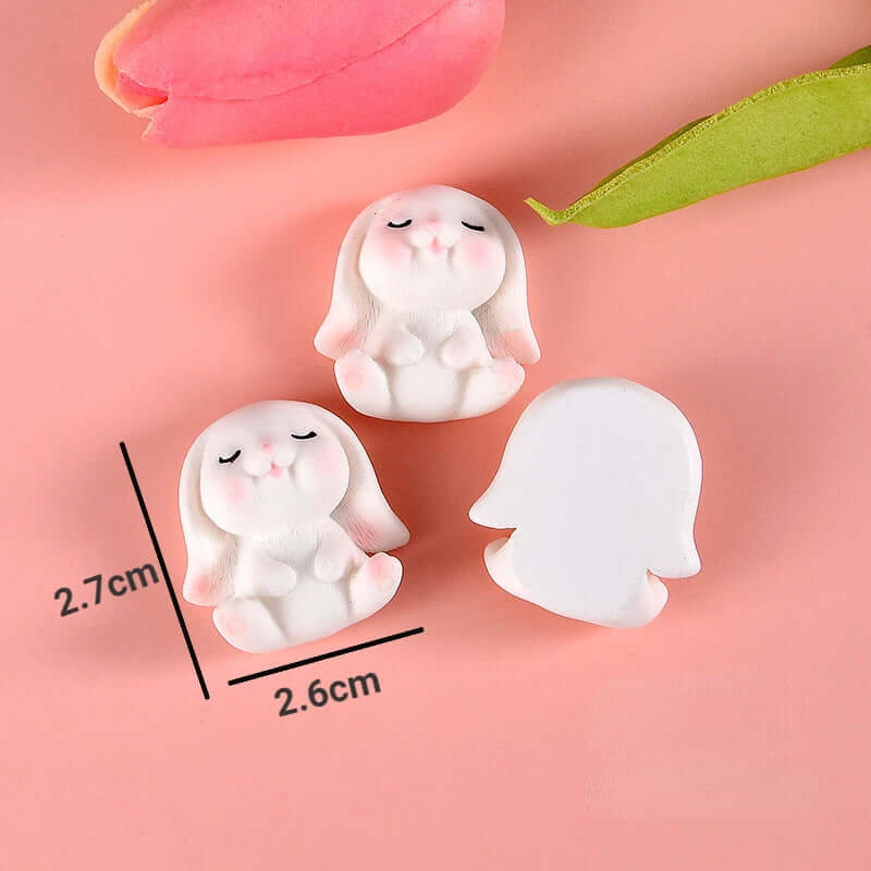 10pcs Carrot Rabbit Resin Flat Back Embellishments - FurryZone