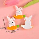 10pcs Carrot Rabbit Resin Flat Back Embellishments - FurryZone