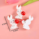 10pcs Carrot Rabbit Resin Flat Back Embellishments - FurryZone
