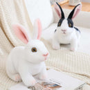 Simulation Kawaii Long-Eared Realistic Rabbit Plush Toy - FurryZone