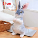 Simulation Kawaii Long-Eared Realistic Rabbit Plush Toy - FurryZone