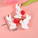 10pcs Carrot Rabbit Resin Flat Back Embellishments - FurryZone