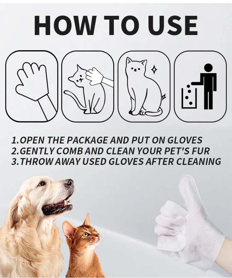 Disposable Pet Gloves FurryZone
