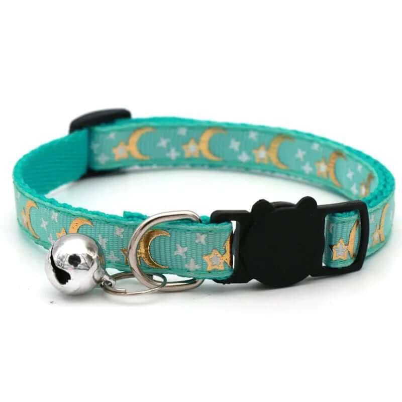Pet Collar With Bell Cartoon Footprint Colorful Dog Puppy Kitten Collar Adjustable Safety Bell Ring Necklace Pet Accessories FurryZone