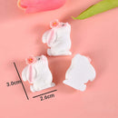 10pcs Carrot Rabbit Resin Flat Back Embellishments - FurryZone