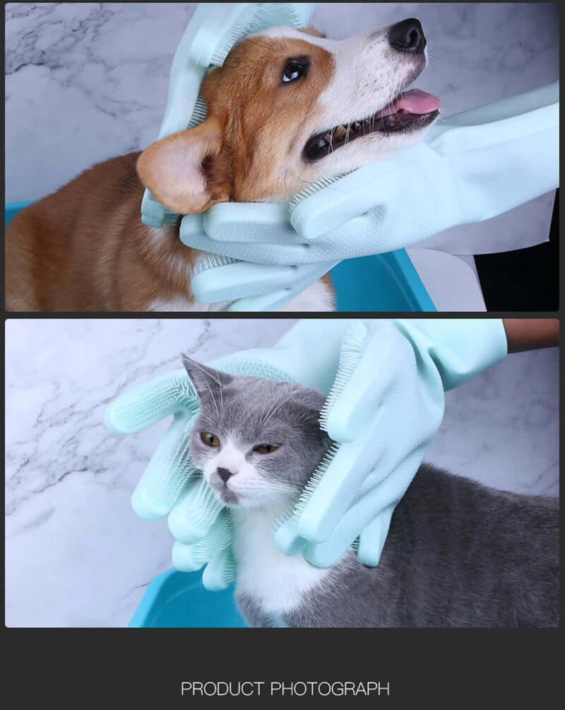 Cat Bathing Cleaning Glove - FurryZone