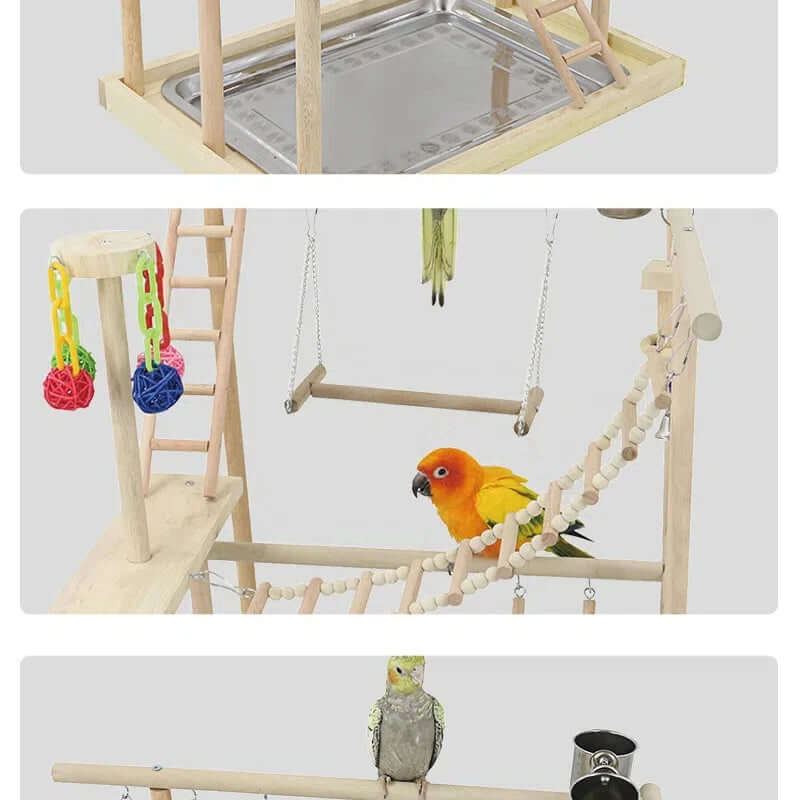 Wood Parrot Playground - FurryZone