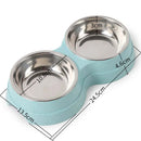 Double Stainless Steel Pet Bowls - FurryZone