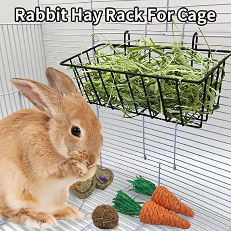 Metal Rabbit Hay Feeder - FurryZone