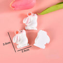 10pcs Carrot Rabbit Resin Flat Back Embellishments - FurryZone