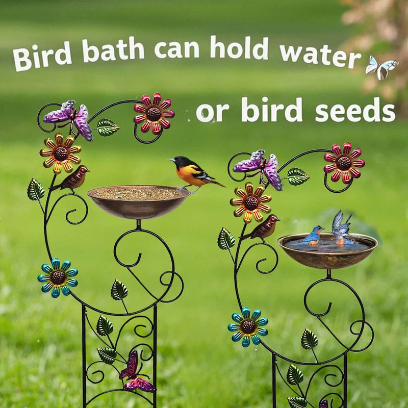 Bird Bath with Trellis Outdoor - FurryZone
