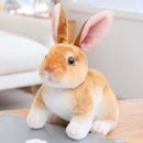 20cm Realistic Rabbit Plush Toy - FurryZone