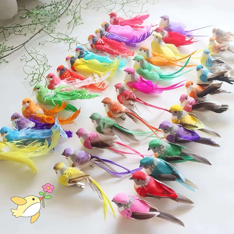 Artificial Foam Feather Bird Model - FurryZone