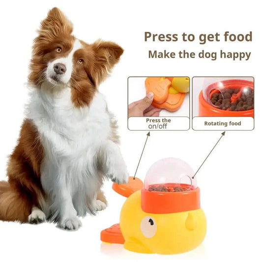 Interactive Dog Puzzle Feeder - Cartoon Duck Design FurryZone