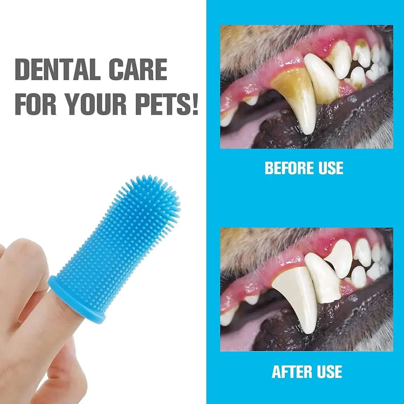 Silicone Finger Toothbrush for Dogs and Cats - FurryZone