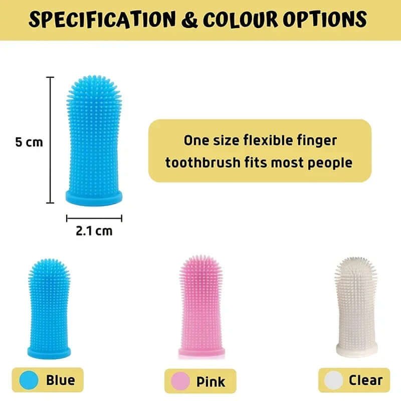 Silicone Finger Toothbrush for Dogs and Cats - FurryZone